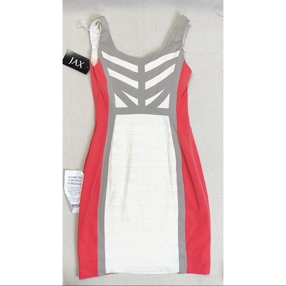 Colorblock shutter pleat body con dress NWT - Picture 2 of 10